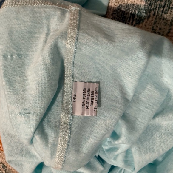 Double D Ranch Light Blue Long Sleeve Flag Tee - Picture 6 of 6